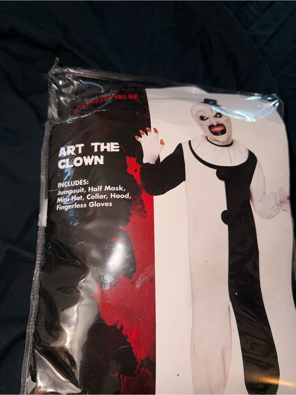 Spirit Art the Clown Kids Black and White Costume - Picture 6 of 6